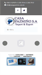 Mobile Screenshot of casapazmino.com.ec
