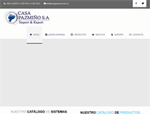 Tablet Screenshot of casapazmino.com.ec